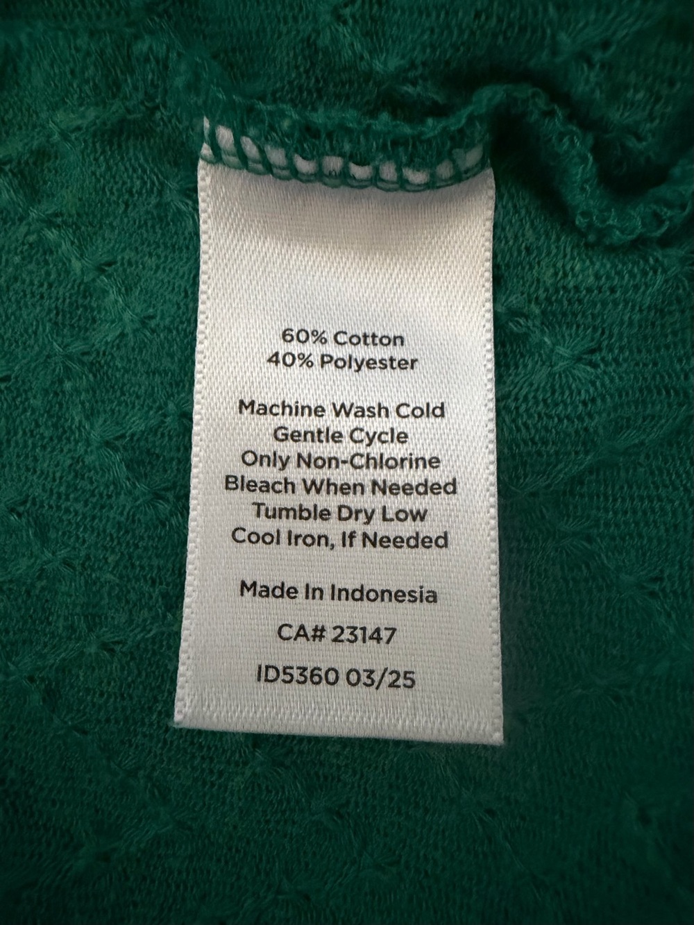 Talbots Emerald Green V-Neck Textured Ruffle Top - Picture 8 of 10